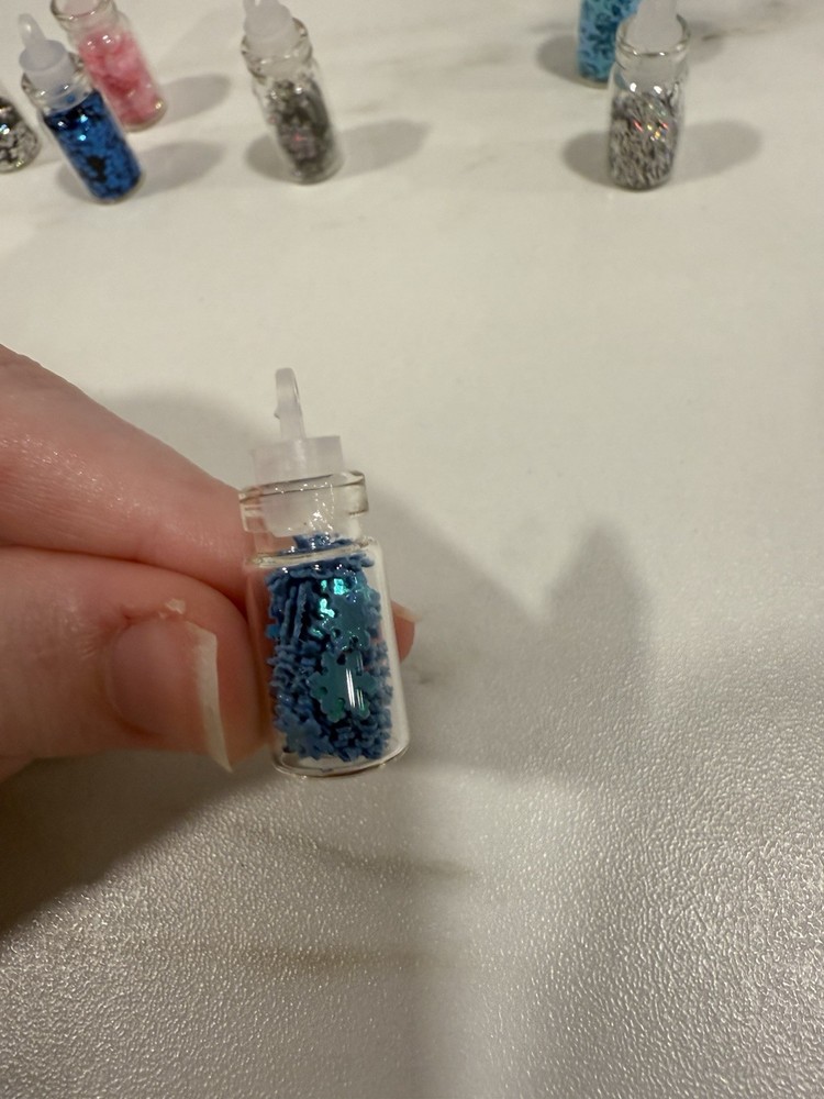 Small Glitter Jars For Crafts (Comes With 7)