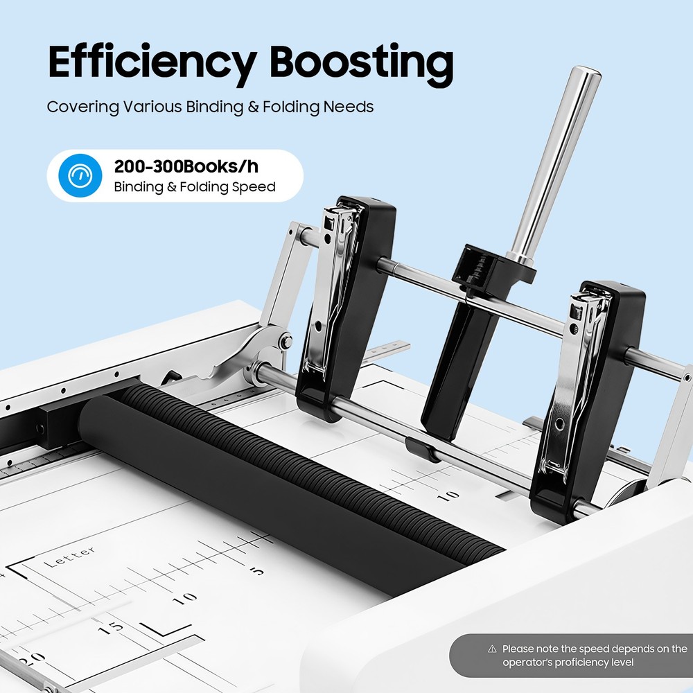 A3 Booklet Folding Binding Machine Paper Stapling Making Book Stapler Office 60W