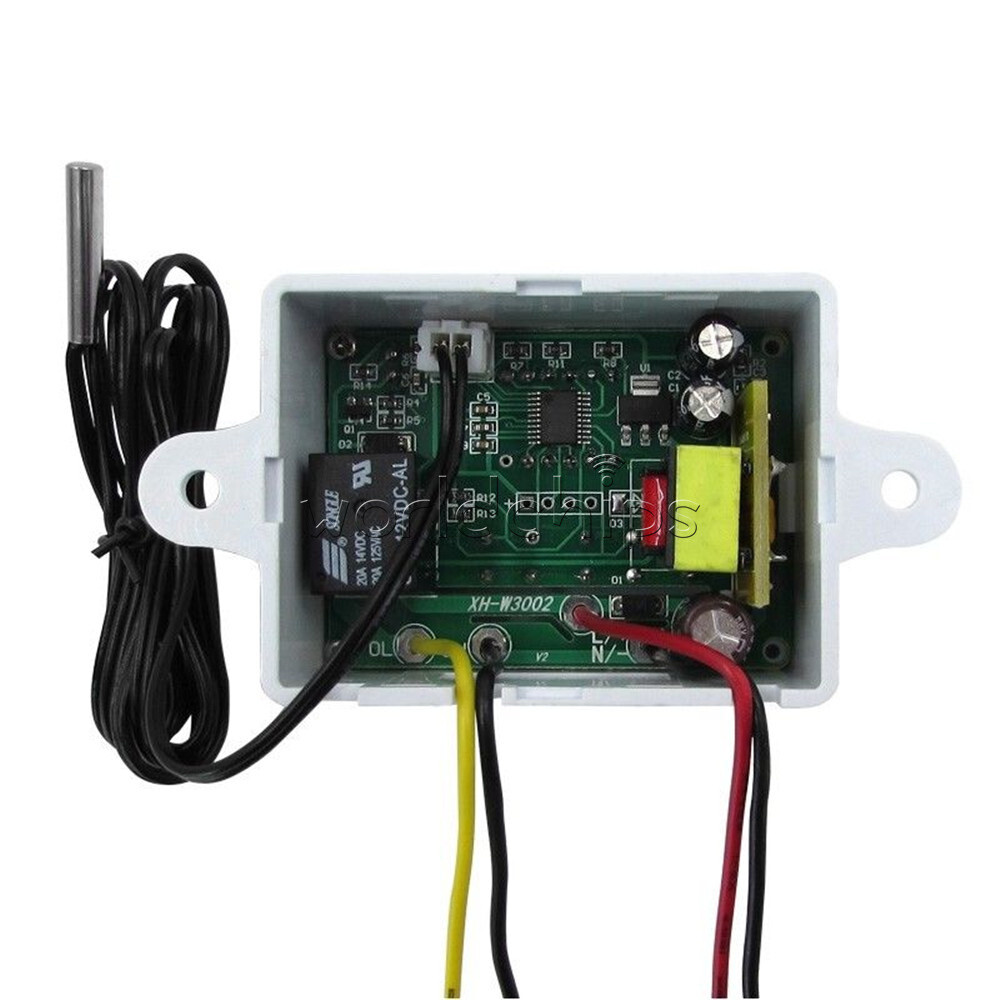DC 12V Digital LED Temperature Control Microcomputer Thermostat Sensor Probe