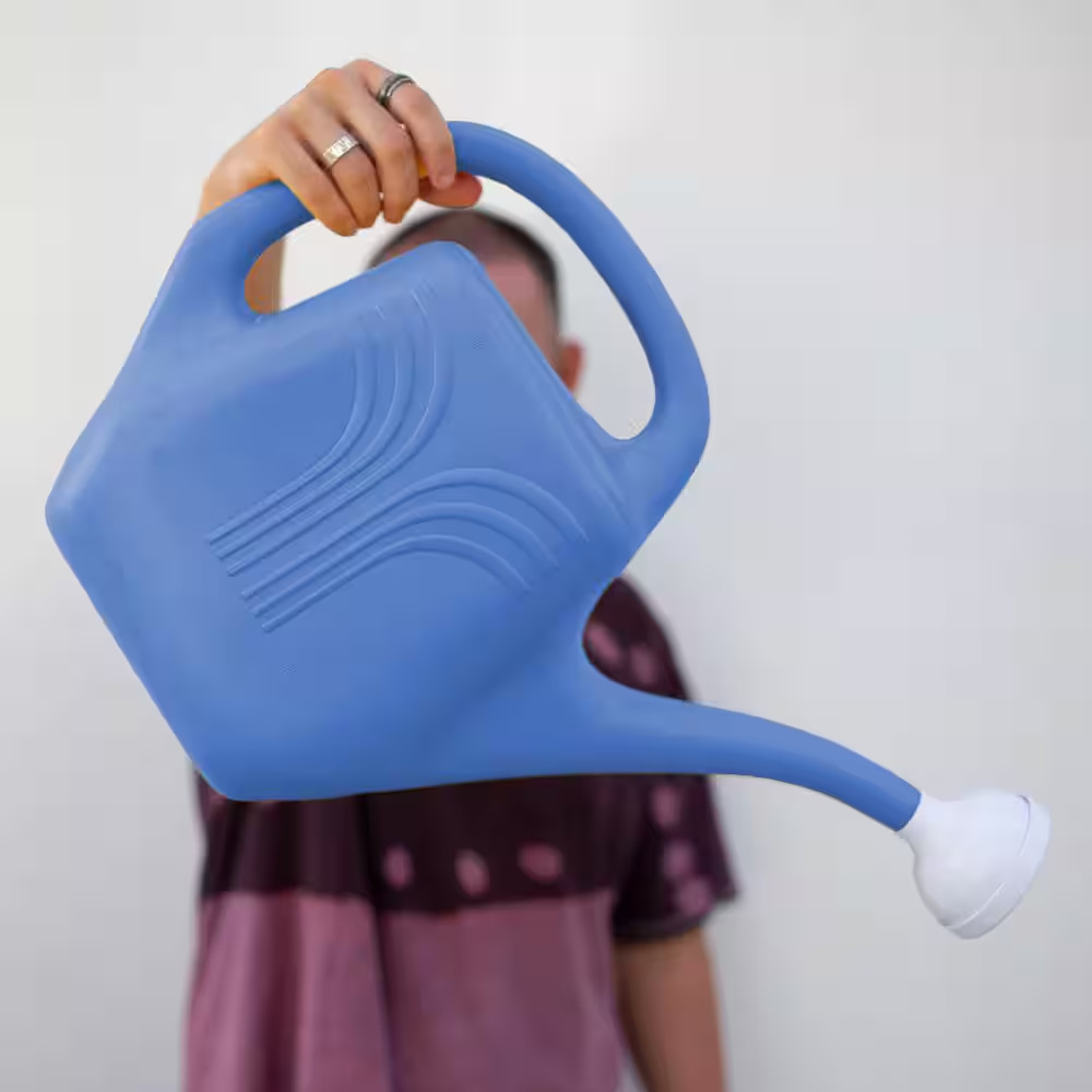Classic 2 Gal. Peri-Blue Plastic Watering Can