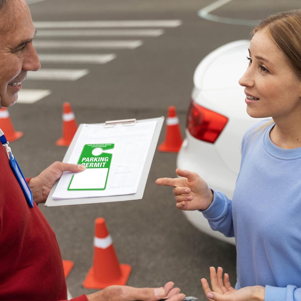 Blank Plastic Parking Permit Hang Tags