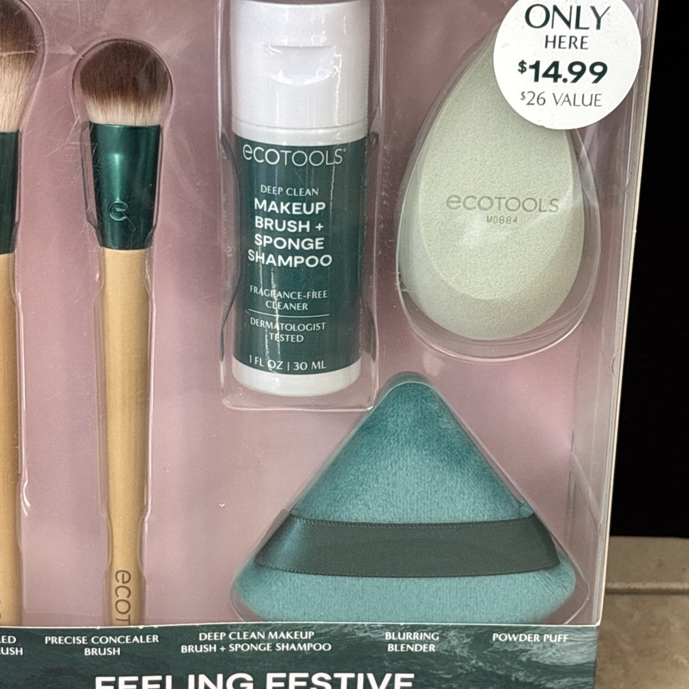 Ecotools Feeling Festive 5-Piece Face Essentials Set NEW IN BOX