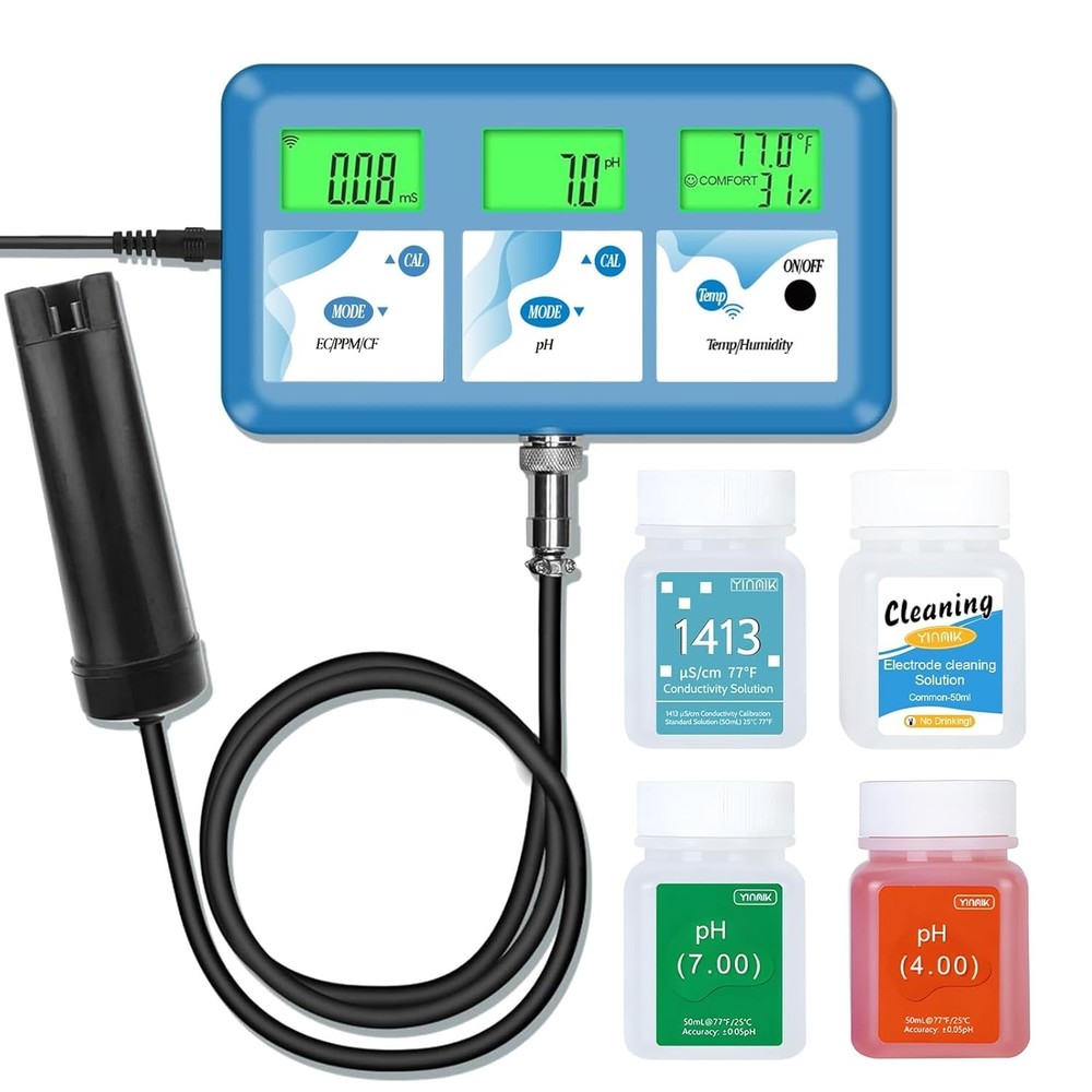 Multi-Parameter Hydroponic Monitor with WiFi for Nutrient Solution Control
