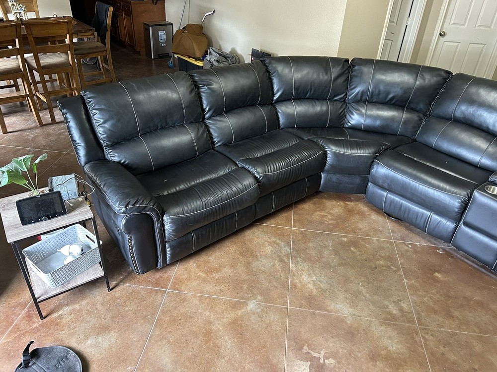 leather couch used
