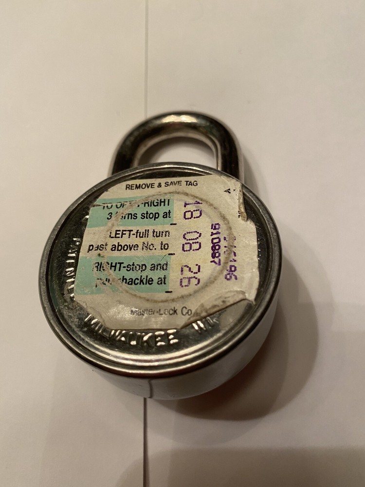 Master Brand combination padlock, never used!