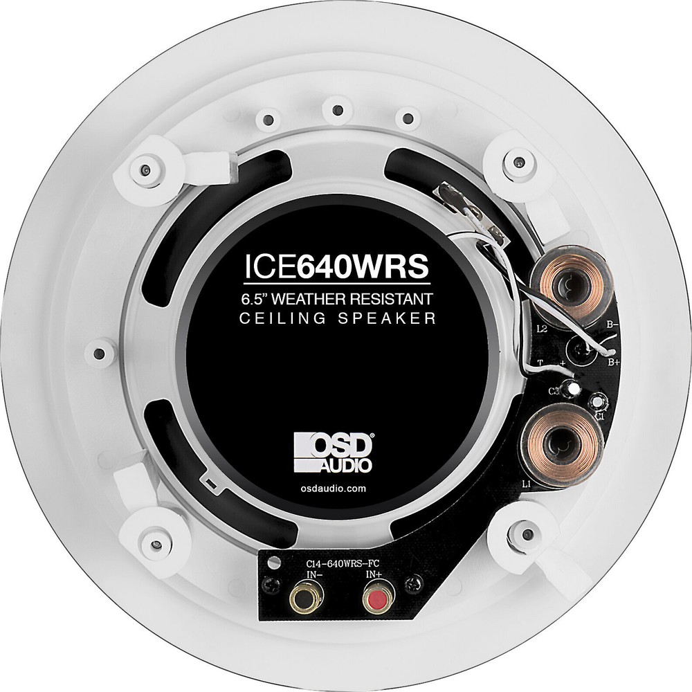 OSD 6.5" Weather Resistant In Ceiling Speaker- Pair