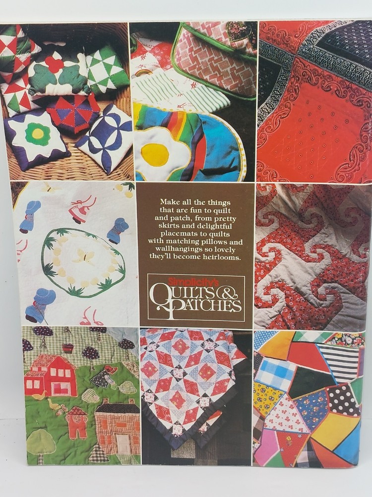 VINTAGE PATTERN LEAFLET BOOK 1079 SIMPLICITY QUILTS AND PATCHES PROJECTS