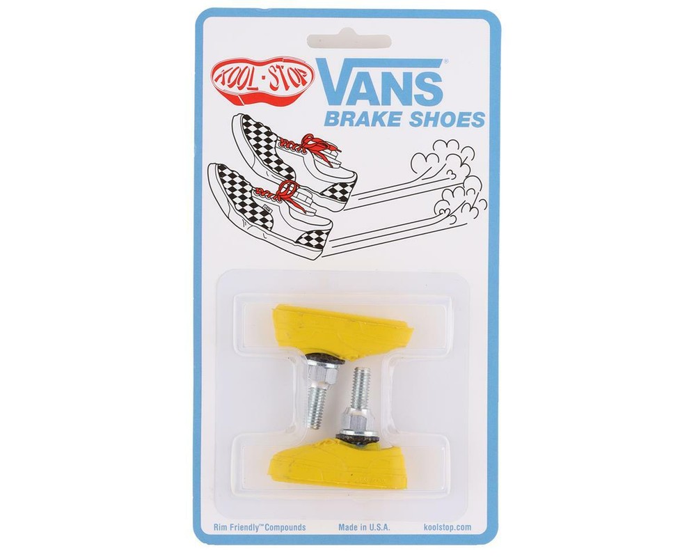 Kool Stop Vans Brake Pads (Threaded) (Yellow) (Pair) [KS-VY]