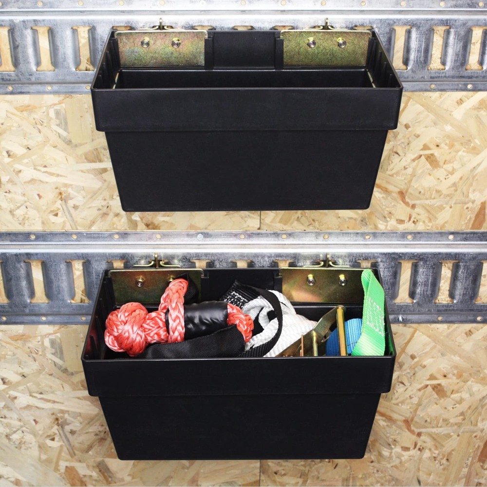 ENJ 2 Pack E-Track Basket Storage Bin, E Track Box for E-Track Systems, E Tra...