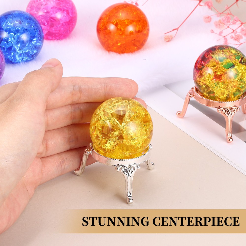 Crystal ball 40mm, for pink/silver