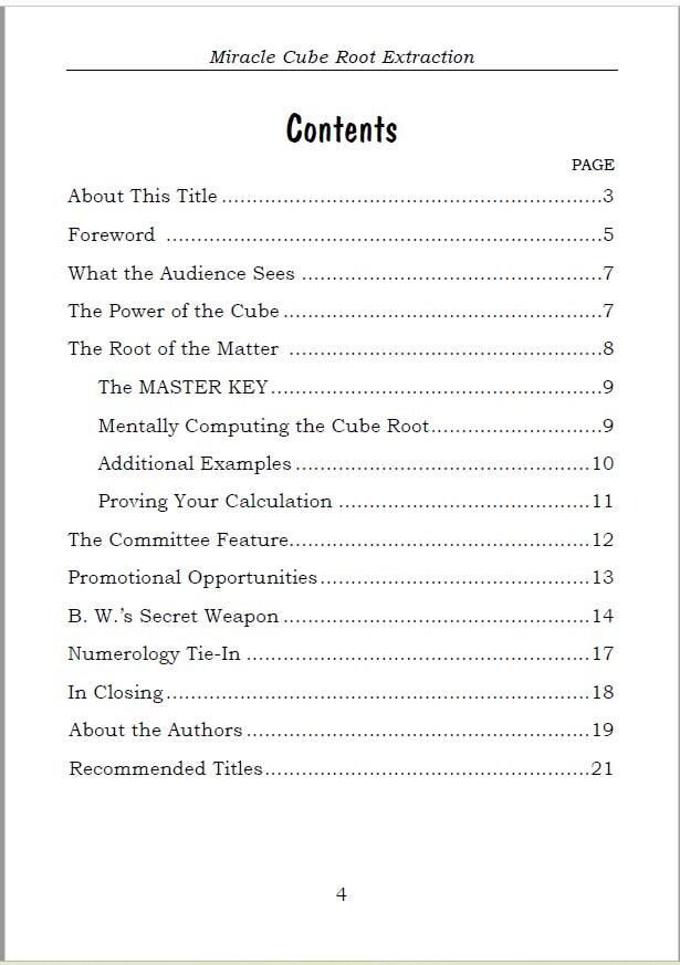 Miracle Cube Root Extraction by Robert A. Nelson & B. W. McCarron