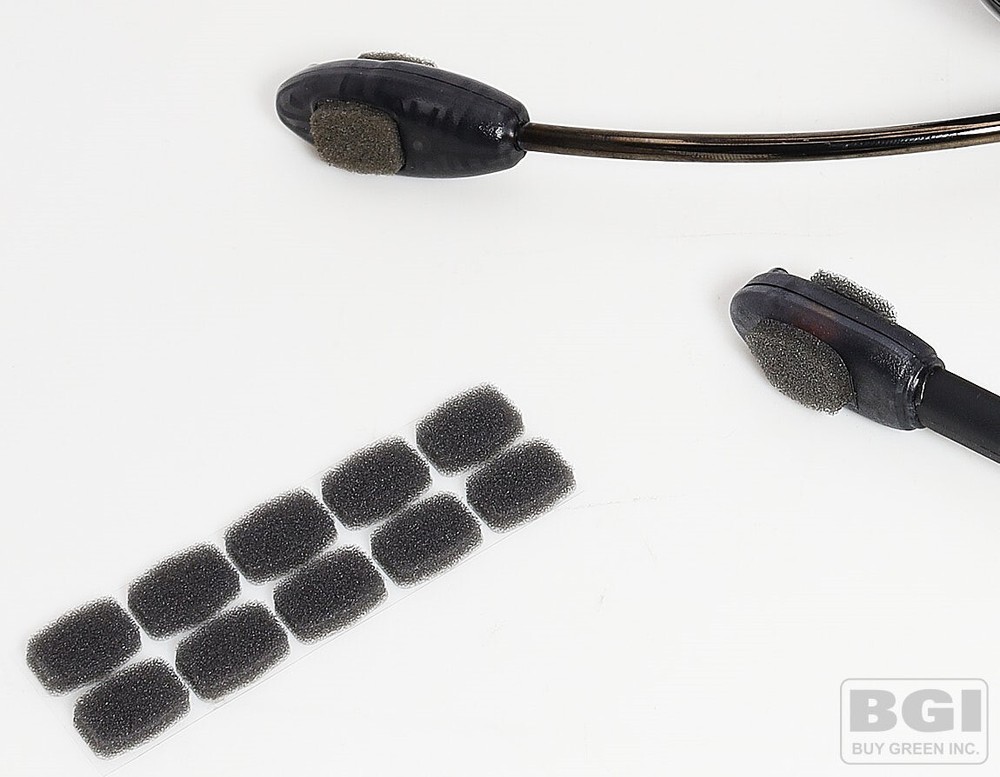 10X Mic Sticky Sponge Windscreen For HME CleaerCom Intercom Wireless Headset OEM