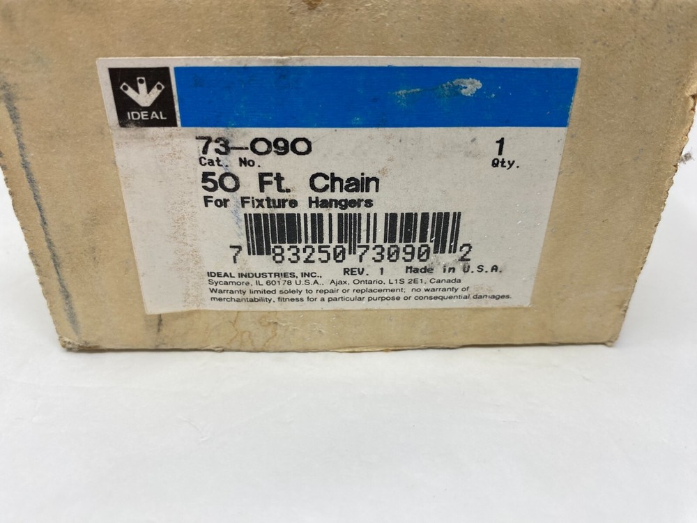 Ideal 73-O9O 50 Foot Chain For Fixed Hangers