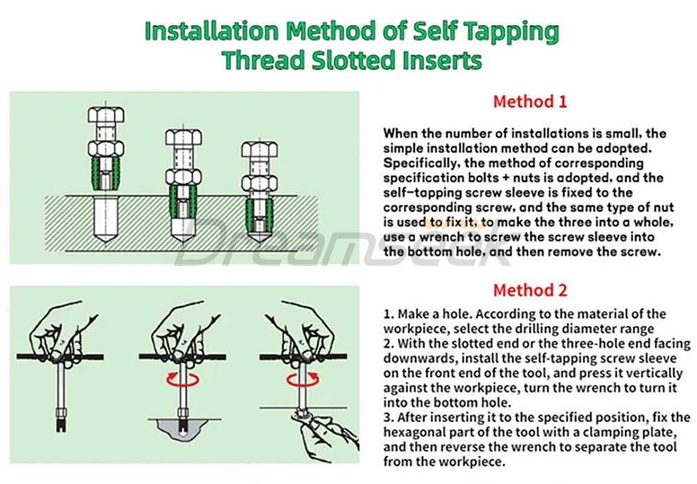 116pcs Helicoil Thread Insert Self Tapping Threaded Inserts Kit Stainless Steel