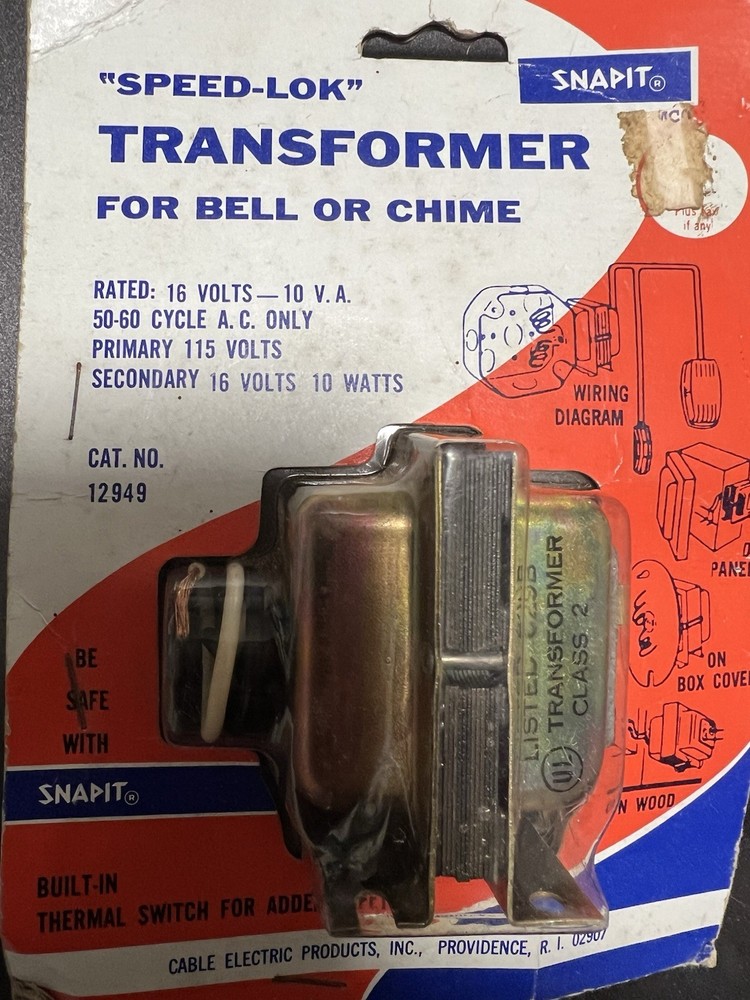 Bell Chime TRANSFORMER 115V