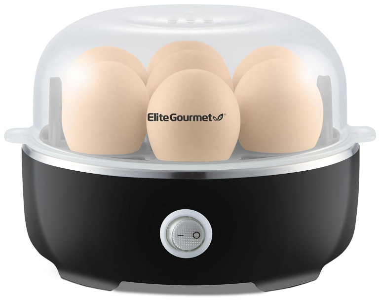Easy Egg Cooker Electric 7-Egg Capacity, Soft, Medium, Hard-Boiled Egg Cooker