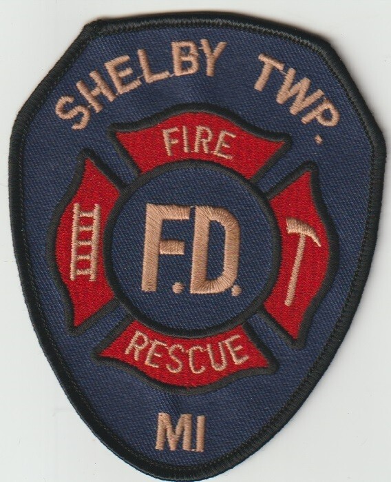 Shelby TWP. MI Fire Rescue patch ship from Australia