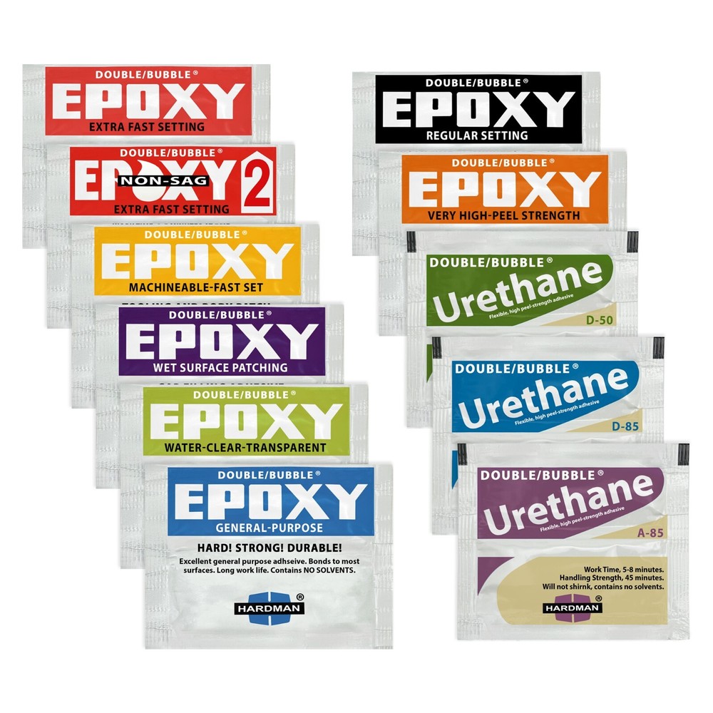 Hardman Double Bubble Multipack Epoxy Urethane Set - 11 Types