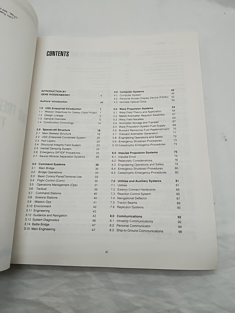 Star Trek The Next Generation Technical Manual Book
