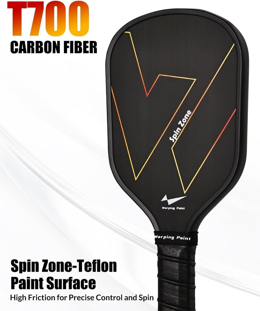 16mm Pickleball Racket with Dual Different Friction Surface Technology