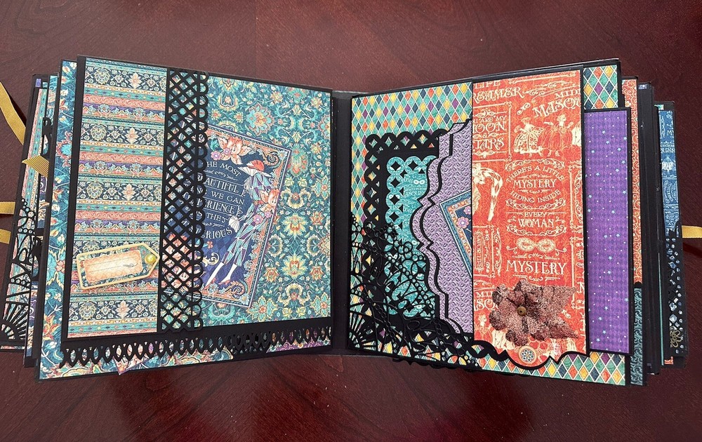 Handmade Album Using Graphic 45 Midnight Masquerade