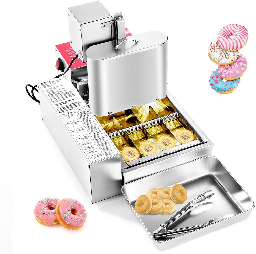 Commercial Automatic Donuts Machine, 4 Rows Donuts Making Equipment, 240 Pcs/Hou