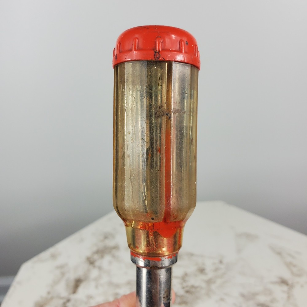 Vintage Dunlap Push Drill Screwdriver Germany 9 Bits Fulton