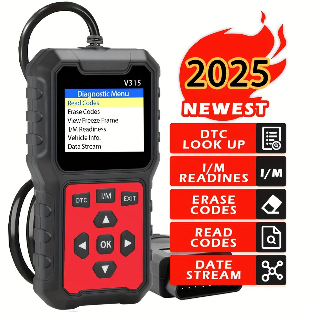 USB Powered 2025 Car OBD2 Scanner - Advanced Engine Diagnostic Tool, with code r