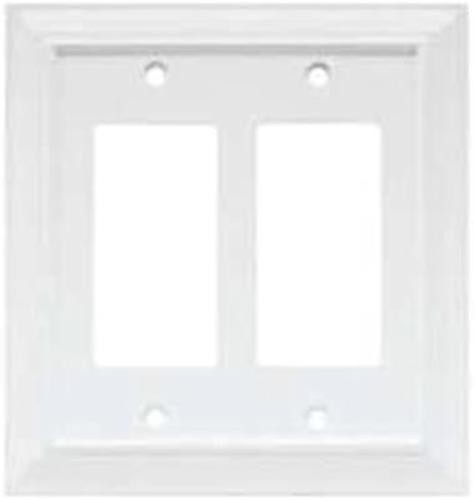 Wood Architectural Double Decorator Wallplate