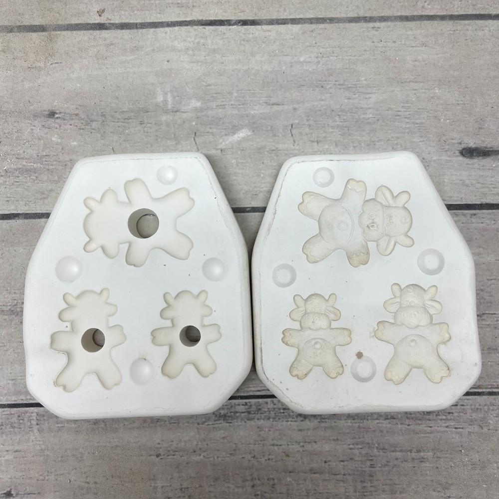 Dona’s Ceramic Casting Mold Ginger Cows #D-1499