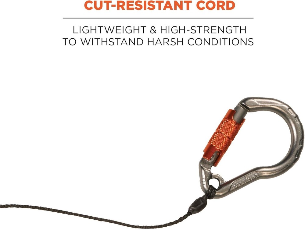 Durable Squids 3002 Retractable Tool Lanyard with Cut-Resistant Cord - Standard
