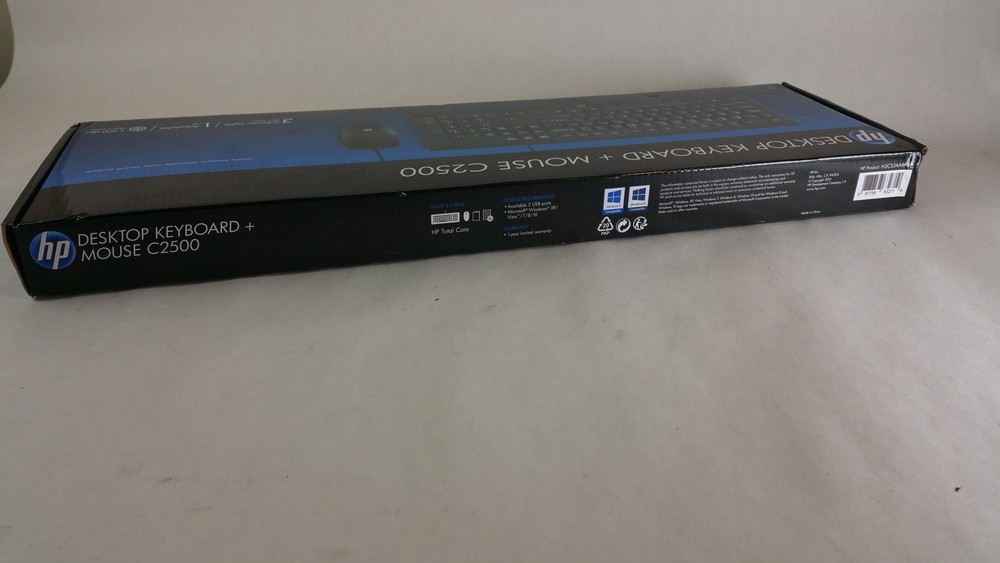 New HP C2500 Desktop Keyboard & Optical Mouse