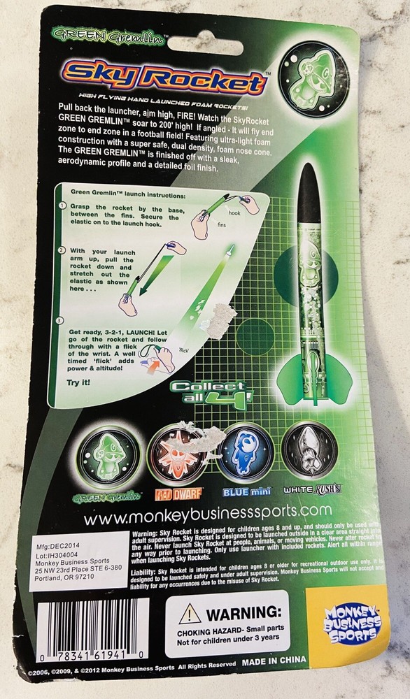 Sky Rocket Green Gremlin Rocket. 250 Feet. New
