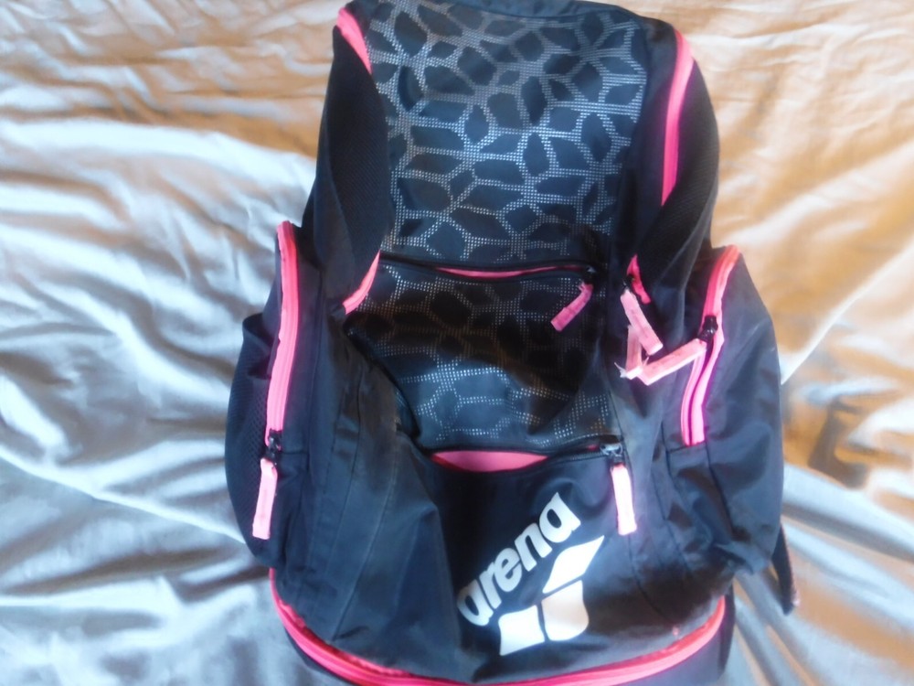 Arena Backpack Black and Pink