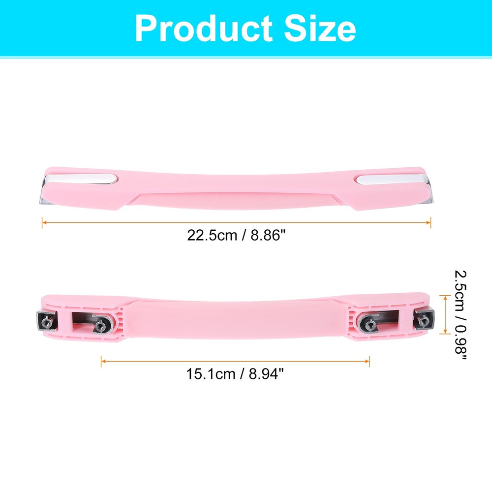 Luggage Handle, 8.86" x 0.98" Pull Handle Grip Replacement for Suitcase, Pink