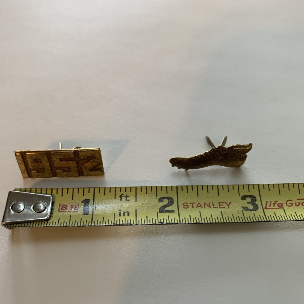 Brass Winged Shoe 1952 Pins