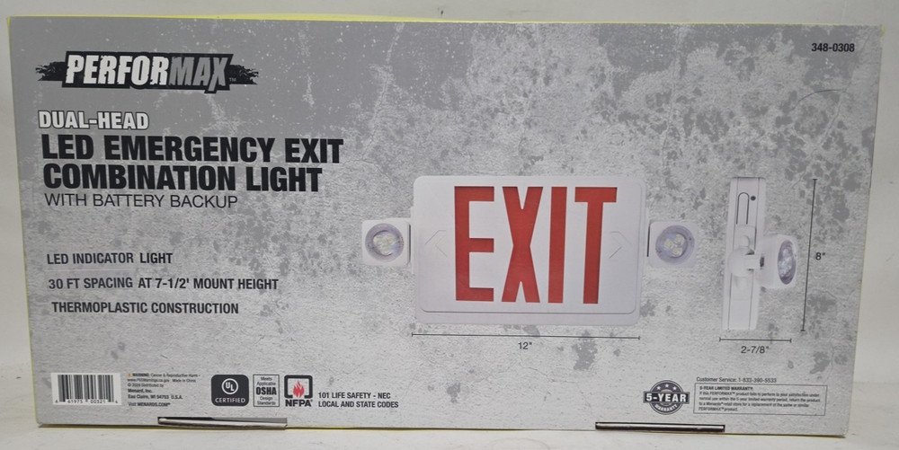 Performax™ LED Red/Green Emergency & Exit Light