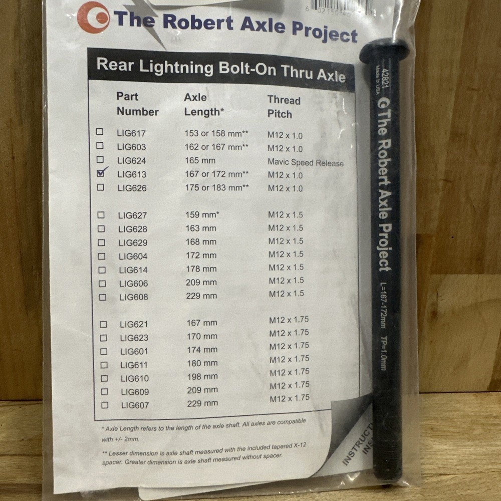 Robert Axle Project LIG613