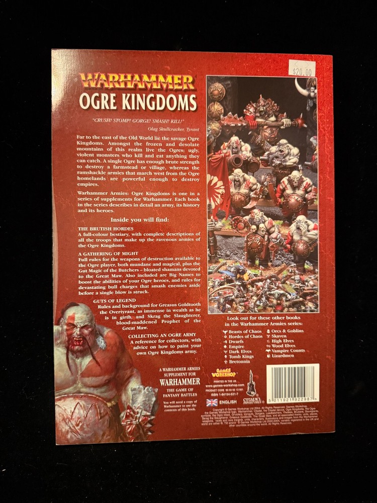 Games Workshop Warhammer Ogre Kingdoms Rulebook Supplement Codex Old World Lot