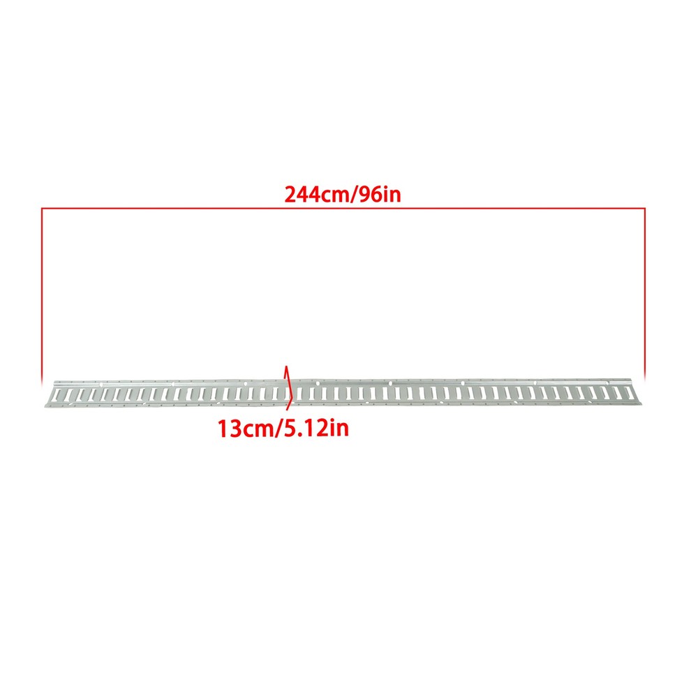 Labwork (8 Piece) 8 ft Galvanized Horizontal E-Track Trailer Tie-Down Rails