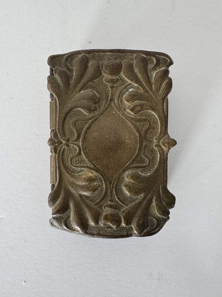 Antique Match Safe Vesta Case Pill Box
