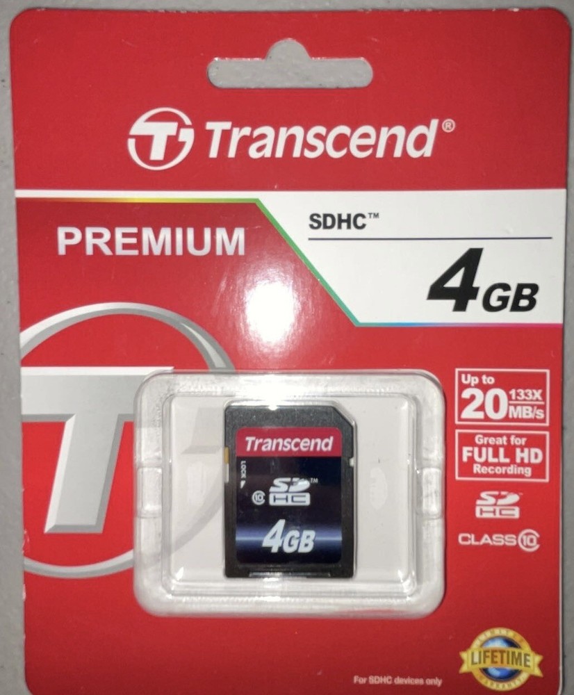 Transcend Ultimate - Flash memory card - 4 GB - Class 10 - SDHC