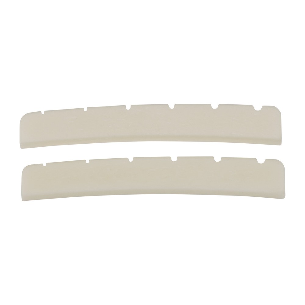 2x Curved Bottom 7.25"/9.5"/10" Radius Pure Bone NutsWhite/Unbleached Bone Nuts