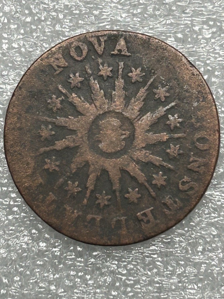 1785 Nova Constellatio Colonial Copper Pointed Rays Large Date US Monogram