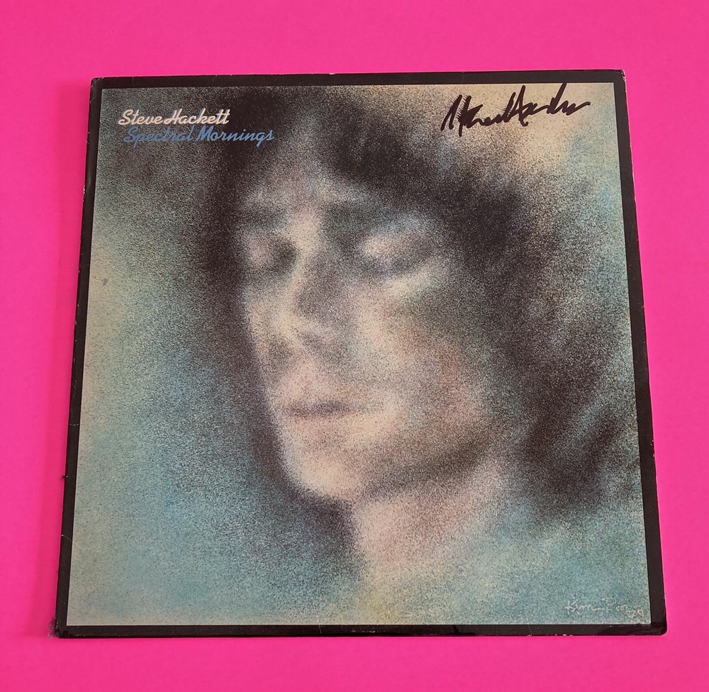 STEVE HACKETT GENESIS SIGNED SPECTRAL MORNINGS VINYL LP *EXACT PROOF*