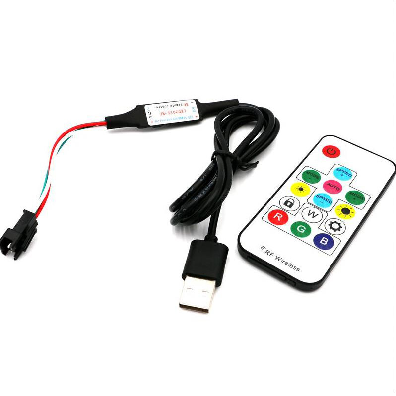 DC 5V USB Controller for WS2812B LED Strip Light Addressable Wireless RF Control
