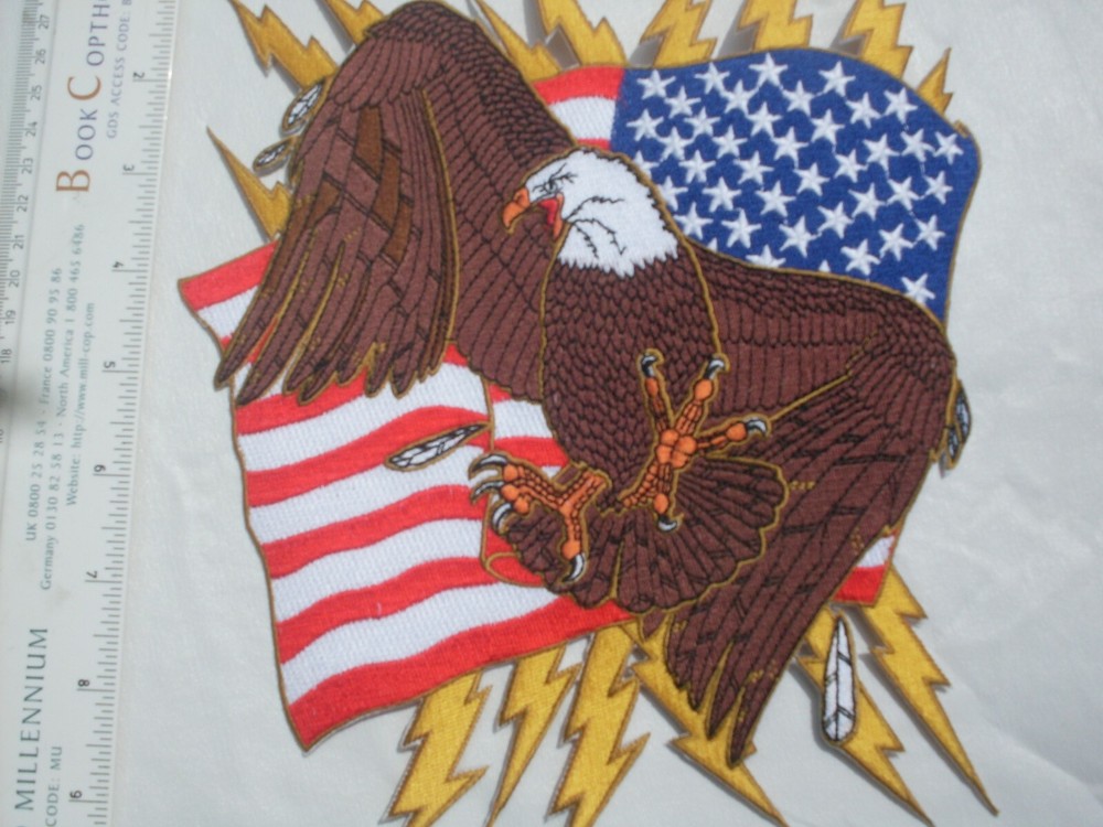 Eagle USA Flag large Patch embroidered Patch