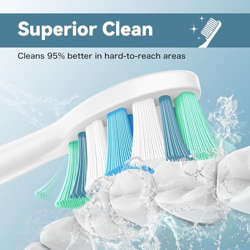 Philips Sonicare Replacement Toothbrush Heads, 8 Pack, Soft Bristles