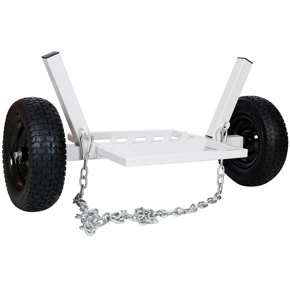 Heavy-Duty Log Dolly, Log Holder, White