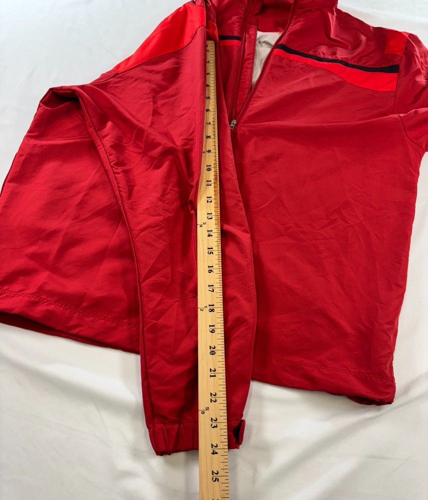 Nike Golf Windbreaker Jacket Men’s Size Small Red 1/4 Zip Pullover